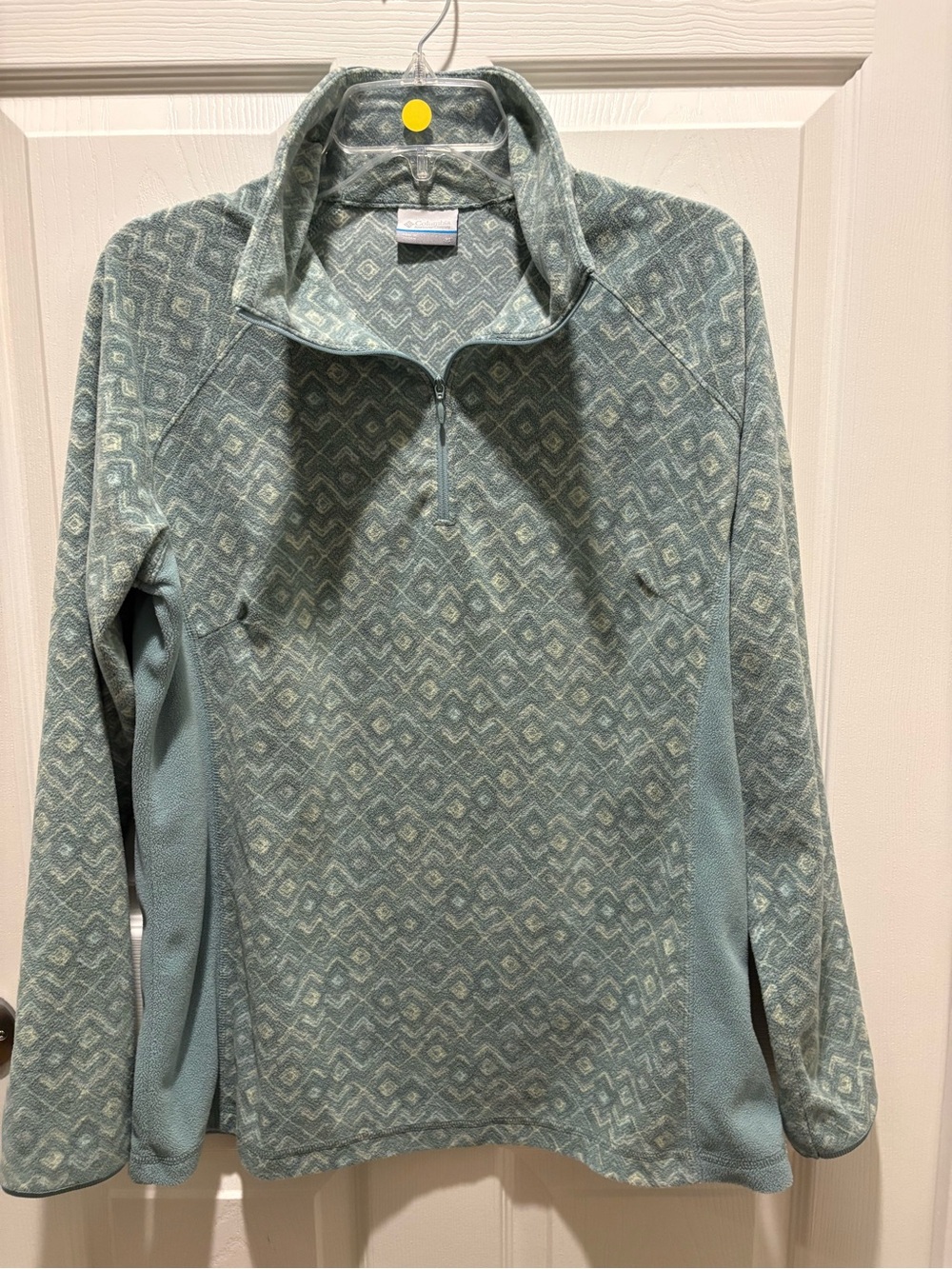 Columbia Women's Sage Green Quarter-Zip Fleece Pullover
